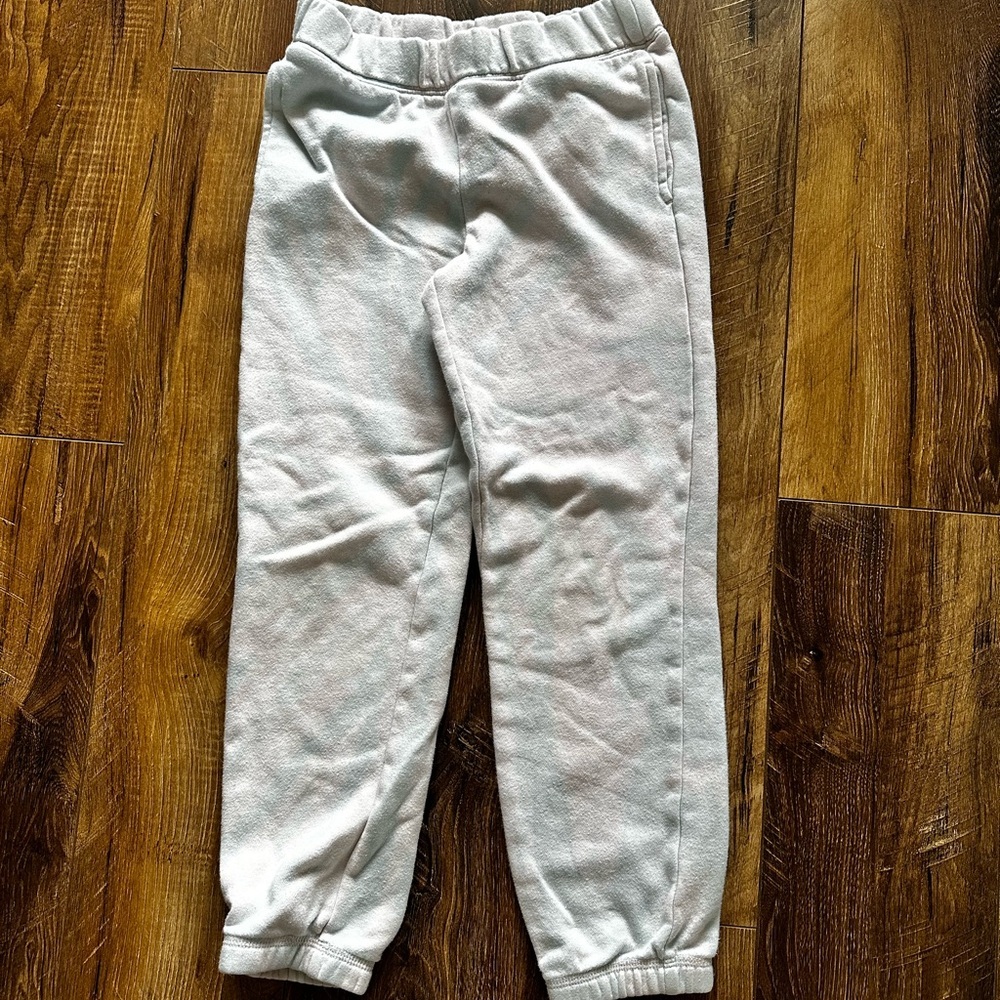 Kids White Jogger Pants